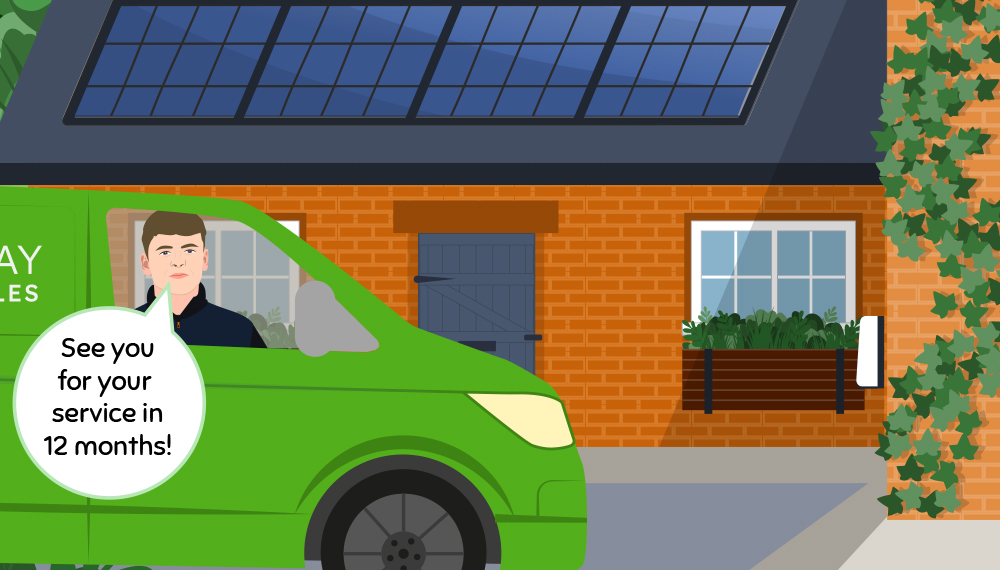 Annual heat pump service visit UK